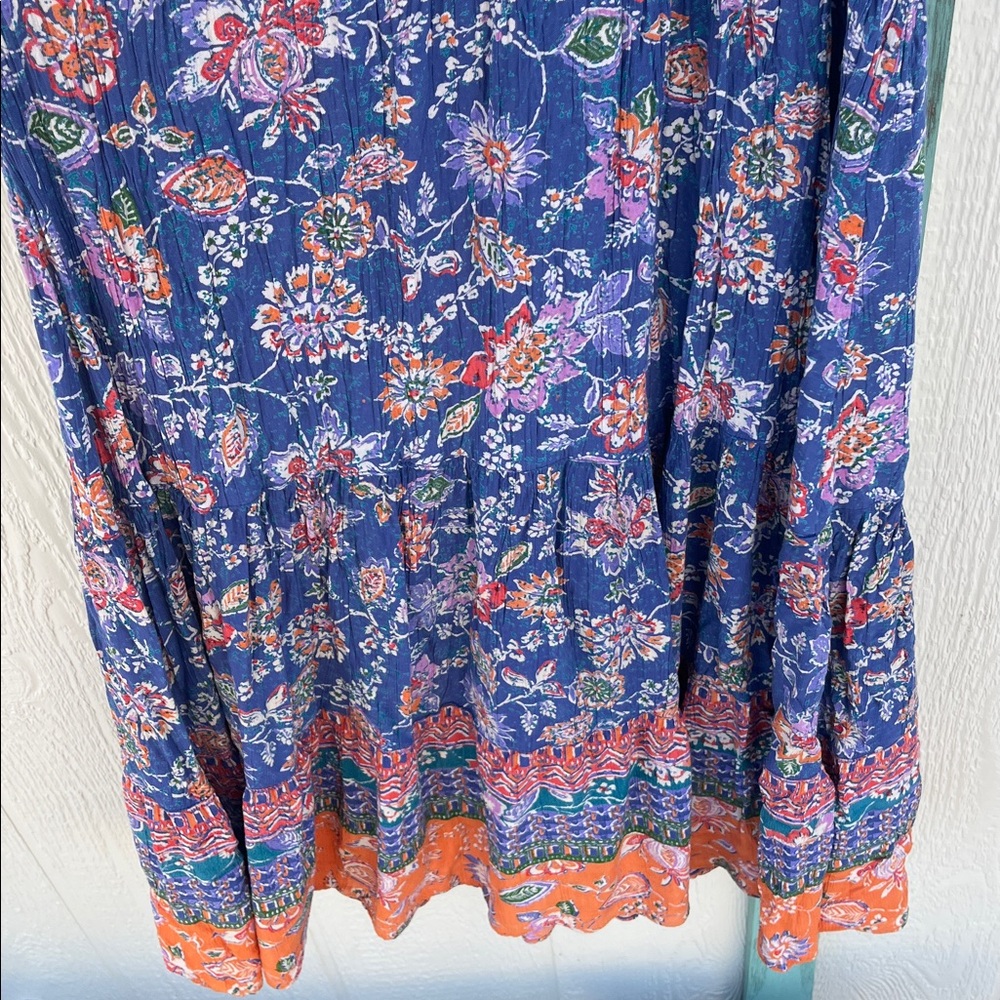 Angie 100% Rayon Boho Floral Dress S Small - Picture 9 of 10